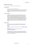User guide Feedback 3