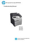 HP LaserJet Pro Color MFP M476 Troubleshooting