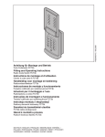 Anleitung für Montage und Betrieb Fitting and Operating Instructions