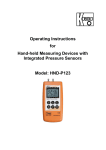 Operating Instructions for Hand-held Measuring Devices