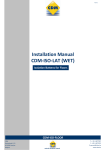 Installation Manual CDM-ISO-LAT (WET)