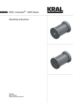 Operating Instructions KRAL Volumeter – OMH Series.