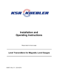 Installation and Operating Instructions