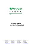 USER MANUAL MOBILE SPEAK