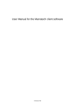 User Manual for the Marratech client software