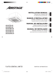 INSTALLATION MANUAL MANUEL D'INSTALLATION