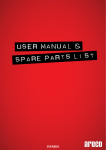 Spare parts list USER manual &
