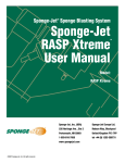 Sponge-Jet RASP Xtreme User Manual