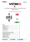 electronic hanging sick lift scale mod. rs300 user's manual