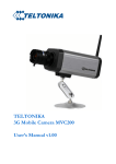 TELTONIKA 3G Mobile Camera MVC200 User's Manual v1.00