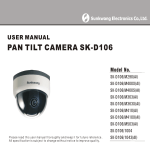 USER MANUAL PAN TILT CAMERA SK-D1 06