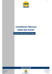 Installation Manual CDM-ISO-FLOAT