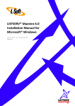 LISTSERV® Maestro 6.0 Installation Manual for Microsoft - L-Soft