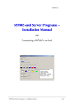 M7005 and Server Programs &ndash; Installation Manual