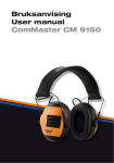 Bruksanvising User manual ComMaster CM 9150