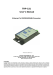 TRP-C31 User's Manual