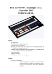 Item no: 935785 – Scandlight DMX Controller PRO USER MANUAL