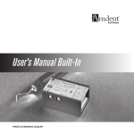 User's Manual Built-In