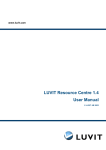 LUVIT Resource Centre 1.4 User Manual