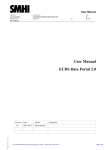 User manual ECDS Data portal
