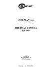 USER MANUAL THERMAL CAMERA KT-160