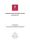 ULTRASONIC SIGNAL PROCESSING TOOLBOX User Manual v1.0