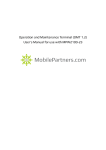 Operation and Maintenance Terminal (OMT 1.2) User's Manual for