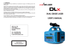 DUAL GRADE LASER USER'S MANUAL