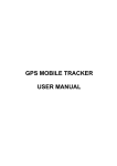 GPS MOBILE TRACKER USER MANUAL