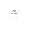 Senior Assembler & Simulator user manual