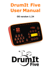 DrumIt Five User Manual OS 1.24