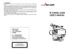 T8 TUNNEL LASER USER'S MANUAL