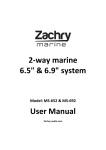 2-way marine 6.5" & 6.9" system User Manual