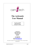 The Actiwatch User Manual