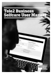 Tele2 Business Selfcare User Manual