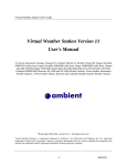 Virtual Weather Station Version 11 User's Manual