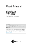 FlexScan T2351W User's Manual