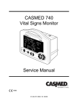 CASMED 740 Vital Signs Monitor Service Manual