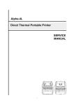 SERVICE MANUAL Alpha-4L Direct Thermal Portable Printer