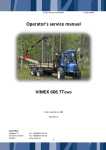 Operator's service manual VIMEK 606 TT6WD