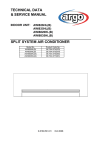 TECHNICAL DATA & SERVICE MANUAL SPLIT