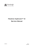 Flowtron Hydroven™ 12 Service Manual - arjohuntleigh