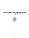 Grid-enabled Virtual Screening Service User Guide - GAP