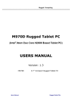 M970D Rugged Tablet PC User Manual ver1.3