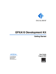 EPXA10 Development Kit Getting Started User Guide