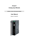 FR-2017 Analog Input Module User Manual