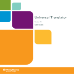 Universal Translator User Guide