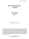 DVI Compliant Receiver 7+ * User Guide V0.7