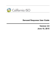 Demand Response User Guide Version 3.8 June 10
