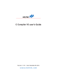 C Compiler V3 user's Guide